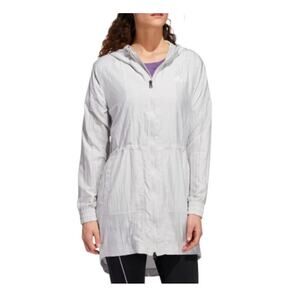 Adidas Women's Gray Training Windbreaker Dress Jacket 6979 Size XS